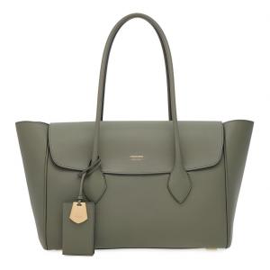 Ferragamo Сумка большая женская из телячьей кожи с молотковой фактурой лесной зелёный