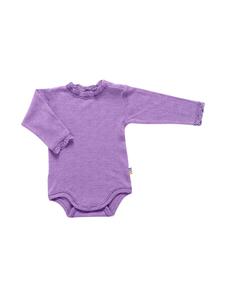 Joha Боди с длинными рукавами из мериносовой шерсти/шелка фиолетового цвета