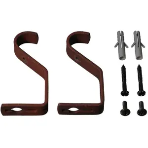 Кронштейны для карнизов Ø 20 мм Liedeco, Rostbraun