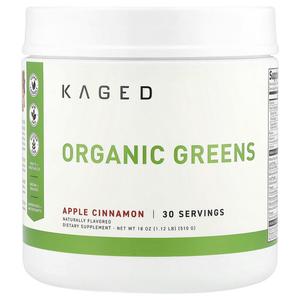 Kaged, Organic Greens, яблоко и корица, 510 г (18 унций)
