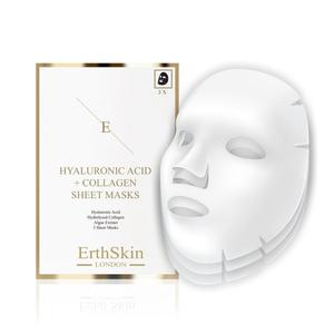 ErthSkin London, Маска с гиалуроновой кислотой и коллагеном - 3 листа