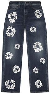 Джинсовые брюки Denim Tears Baggy Cotton Wreath Denim Pant, синий