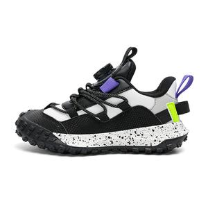 Детские кроссовки для бега с амортизацией и износостойкостью, противоударные D&W, черный/белый