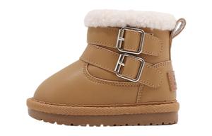 Теплые противоскользящие высокие кроссовки для малышей MAIBUXIONG, коричневый