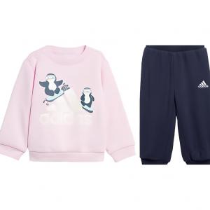 Детский комбинезон Adidas, розовый и чернильный