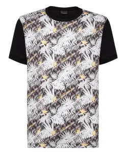 Футболка с круглым вырезом и принтом в виде пальм. Billionaire, мультиколор