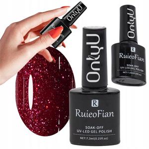 БЛЕСТНЫЙ БОРДОВЫЙ ГИБРИДНЫЙ ЛАК ДЛЯ НОГТЕЙ ГЛЯНЦЕВЫЙ УФ-ЛАК/L123 OnlyU