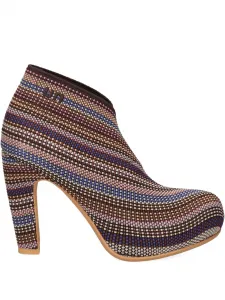 Кожаные ботинки на каблуке 60 мм United Nude, коричневый