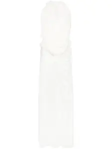 Драпированное платье макси Christopher Esber, белый