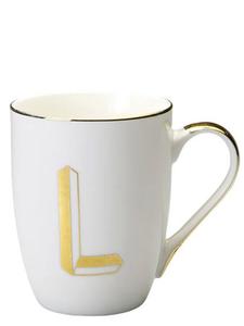 Кружка с буквой 'L' ⌀ 8,2 см Bitossi, белый