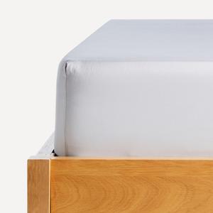 Бандана из хлопкового атласа плотностью 300 ниток на приталенном полотне 35 см El Corte Inglés, серебро