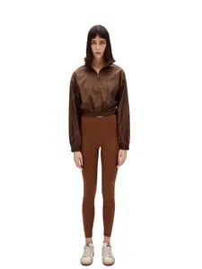 Парашютный укороченный свитер PCFG, коричневый