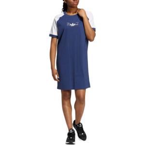 Adidas Originals Женские платья с коротким рукавом Tech Indigo