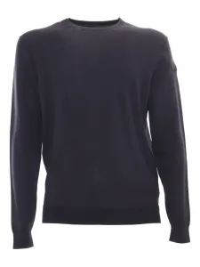 Свитер с круглым вырезом и нашивкой-логотипом RRD, синий