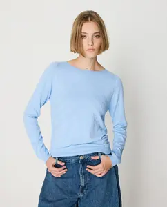 Женский джемпер с деталями на плечах Escorpion, голубой