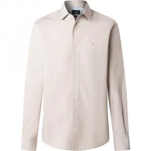 Рубашка с длинным рукавом Hackett Hairline Stripe, бежевый