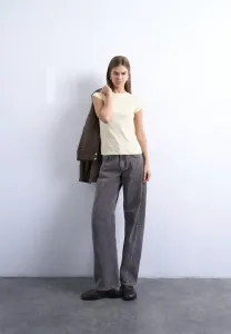 Повседневная футболка top noos basic Topshop, Pale Banana