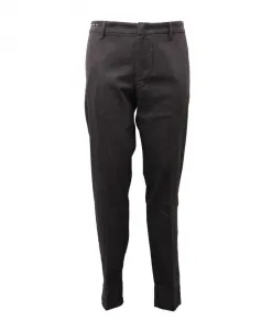 Узкие меланжевые брюки Armani, черный