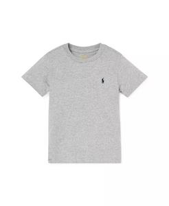 Футболка из хлопкового хлопкового джерси для малышей и маленьких мальчиков Polo Ralph Lauren, серый