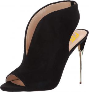 Женские босоножки FSJ на высоком каблуке, с открытым носком, ремешком на пятке и замшевой отделкой, для вечеринок и выпускных, размер 4-15 США, Black