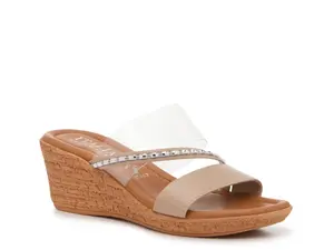 Сандалии Madge Wedge Italian Shoemakers, Clear/Taupe