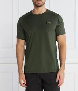 Футболка Ea7 Regular Fit с короткими рукавами, зеленый