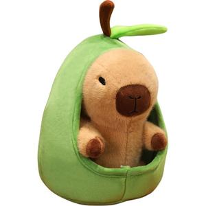 Милый и очаровательный капибара необычная плюшевая игрушка живущая в маленьком гнезде куклы плюшевая кукла высота 20см/30см Love of wormwood, зеленый
