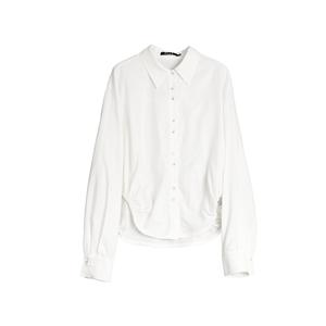 ELLE Футболка женская белая с воротником-поло