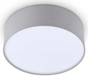 Paco Home Потолочный светильник "THOMAS", 1 лампочка, лампа E27 | без лампочек Ø 30 см, Высота: 10,5 см, серо-белый