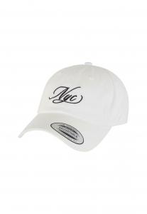 Бейсболка NYC CALLIGRAPHY LETTERS DAD Mister Tee, белый