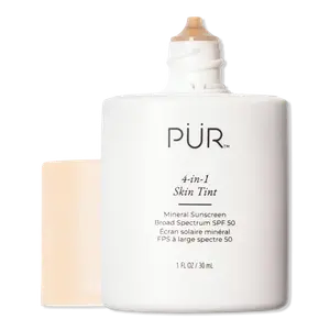 4-в-1 тонирующий минеральный солнцезащитный крем широкого спектра действия SPF 50 PÜR, MN3 (medium, neutral undertones)