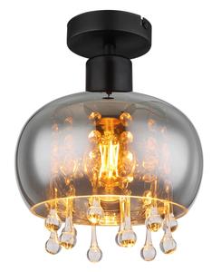 Настольная лампа Globo прозрачный, черный диаметр/высота: 21/25 см