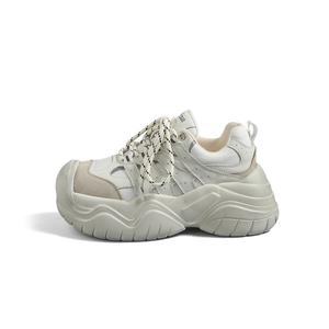 Низкие массивные кроссовки женские хаки An Old Man, 3360-1 экрю