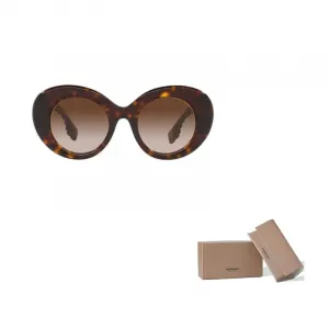 Burberry Солнечные очки в черепаховой оправе Margot, Brown