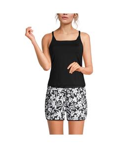 Женский купальник-танкини с квадратным вырезом и чашкой DD Lands' End, Black