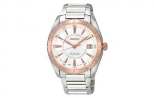 Часы Presage 100m Water Resistant с автоматическим механизмом и браслетом из нержавеющей стали SEIKO, серебро strap