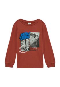 Рубашка с длинным рукавом, хлопок, детская S.Oliver, цвет 3840 Red