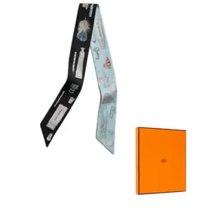 HERMES Шёлковый шарф Multicolor, Black