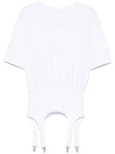 Футболка с подтяжками Fiorucci, белый