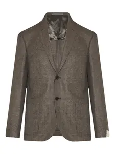 Однобортный пиджак Corneliani, коричневый
