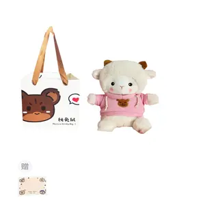 Очаровательная мультяшная милая плюшевая игрушка Poky Lamb плюшевая кукла высота 23см CHUNTUSHU, розовый