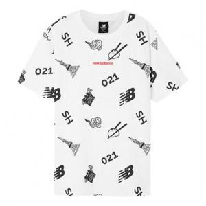 Футболка New Balance Unisex Printing Round-neck White, белый