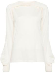 Helmut Lang джерси с вырезами, нейтральный цвет