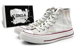 Кроссовки Converse Unisex 1970-х годов устойчивые к истиранию и скольжению высокие из бело-коричневого холста