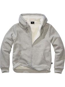 Brandit Куртка "Sweatjacket Teddylining" серого цвета
