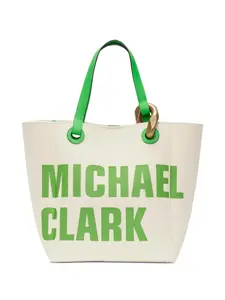 Сумка-тоут Corner из канваса JW ANDERSON, белый