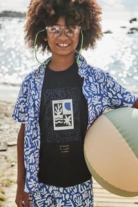 Футболка из хлопка для детей Mayoral, черный