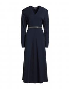 Платье миди Brunello Cucinelli, полуночно-синий