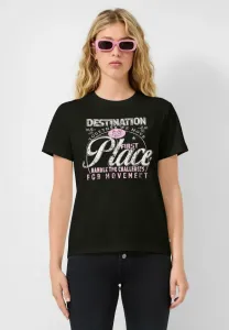 Футболка с принтом Qs, Schwarz