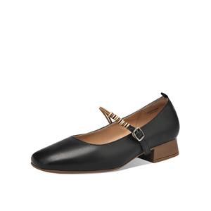 BOERDIQI Женские туфли Мэри Джейн на массивном каблуке 2,5 см черные, цвет Black